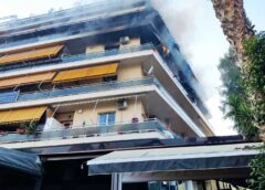 Στις φλόγες διαμέρισμα στην Αγία Ελεούσα – Καταστράφηκε ολοσχερώς
